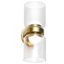 Dainolite NAD-1020LEDW-AGB - 20W Wall Sconce, AGB w/ CLR Glass