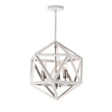 Dainolite ARC-143C-WH-SC - 3LT Chandelier, WH/SC