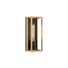 Matteo Lighting S15141BKAG - Shadowbox Wall Sconce