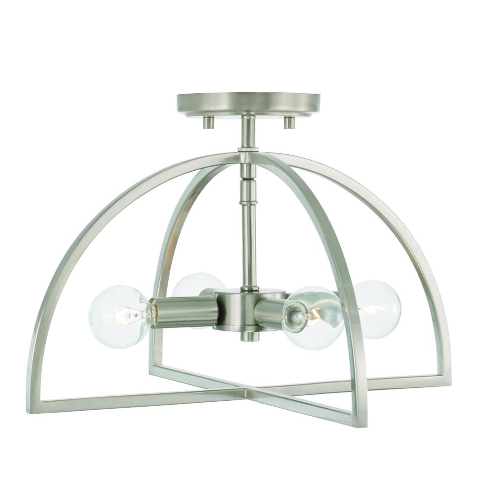 4 Light Dual Mount Semi-Flush/Pendant