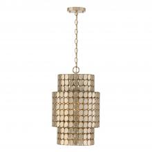 Capital Canada 354111HB - 1-Light Medallion Cylindrical Pendant in Champagne Brass