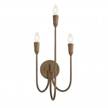 Capital Canada 656831MZ - 3-Light Candle Sconce in Mystic Bronze