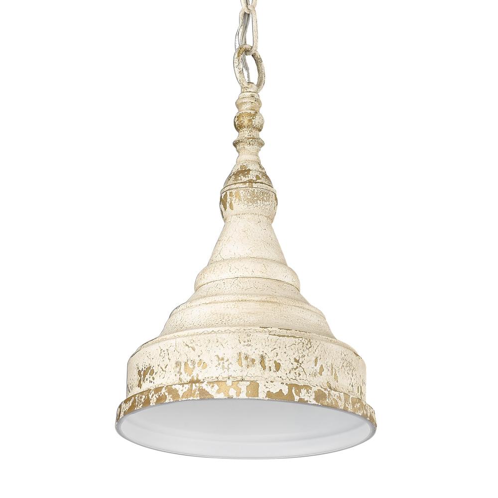 Keating 1-Light Pendant in Antique Ivory