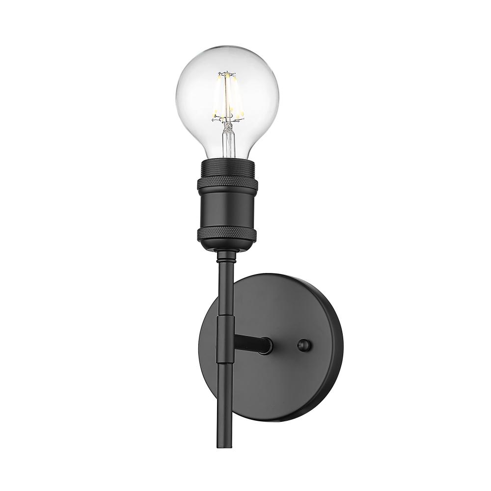 Axel BLK 1 Light Wall Sconce in Matte Black