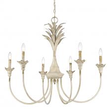 Golden Canada 0846-6 AI - Lillianne 6 Light Chandelier in Antique Ivory