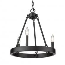 Golden Canada 1017-3 BLK - Alastair 3-Light Chandelier in Matte Black