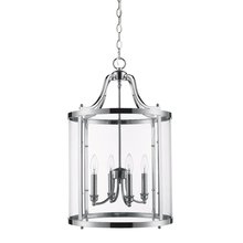 Golden Canada 1157-4P CH - Payton 4-Light Pendant in Chrome with Clear Glass