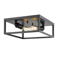 Golden Canada 2072-FM BLK - Wesson Flush Mount in Matte Black