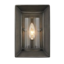 Golden Canada 2073-1W GMT - Smyth 1 Light Wall Sconce in Gunmetal Bronze with Clear Glass