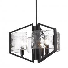 Golden Canada 3162-3P BLK-HWG - Varsha 3-Light Pendant in Matte Black