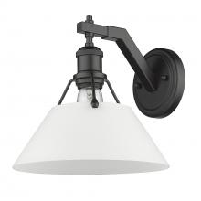 Golden Canada 3306-1W BLK-OP - Orwell BLK 1 Light Wall Sconce in Matte Black with Opal Glass