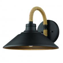 Golden Canada 3318-1W NB - Journey 1-Light Wall Sconce in Natural Black