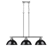 Golden Canada 3602-3LP CH-BK - 3 Light Linear Pendant