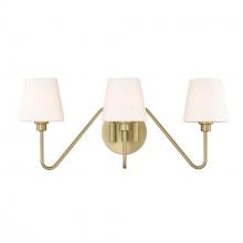 Golden Canada 3690-BA3 BCB-OP - Kennedy BCB 3 Light Bath Vanity in Brushed Champagne Bronze with Opal Shade