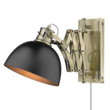 Golden Canada 3824-A1W AB-BLK - Hawthorn Articulating 1-Light Wall Sconce