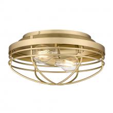 Golden Canada 9808-FM BCB - Seaport Flush Mount in Brushed Champagne Bronze