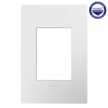 Legrand Canada AWP1G3WHW4 - Gloss White-on-White, 1-Gang + Wall Plate