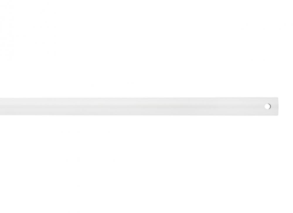 18" Downrod in White