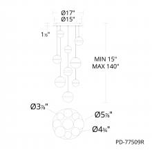  PD-77509R-BC - Cyllindra Chandelier Light