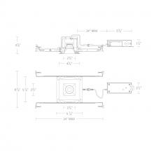 WAC Canada R2BSD-FCS-WT - Ocular 2.0 5CCT Square Downlight Trim and Remodel Housing with New Construction Frame-In Kit and D