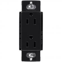 Lutron Electronics CAR-15-BL - CLARO 15A RECEPTACLE BLACK