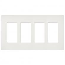 Lutron Electronics SC-4-RW - SATIN WALLPLATE 4G RW