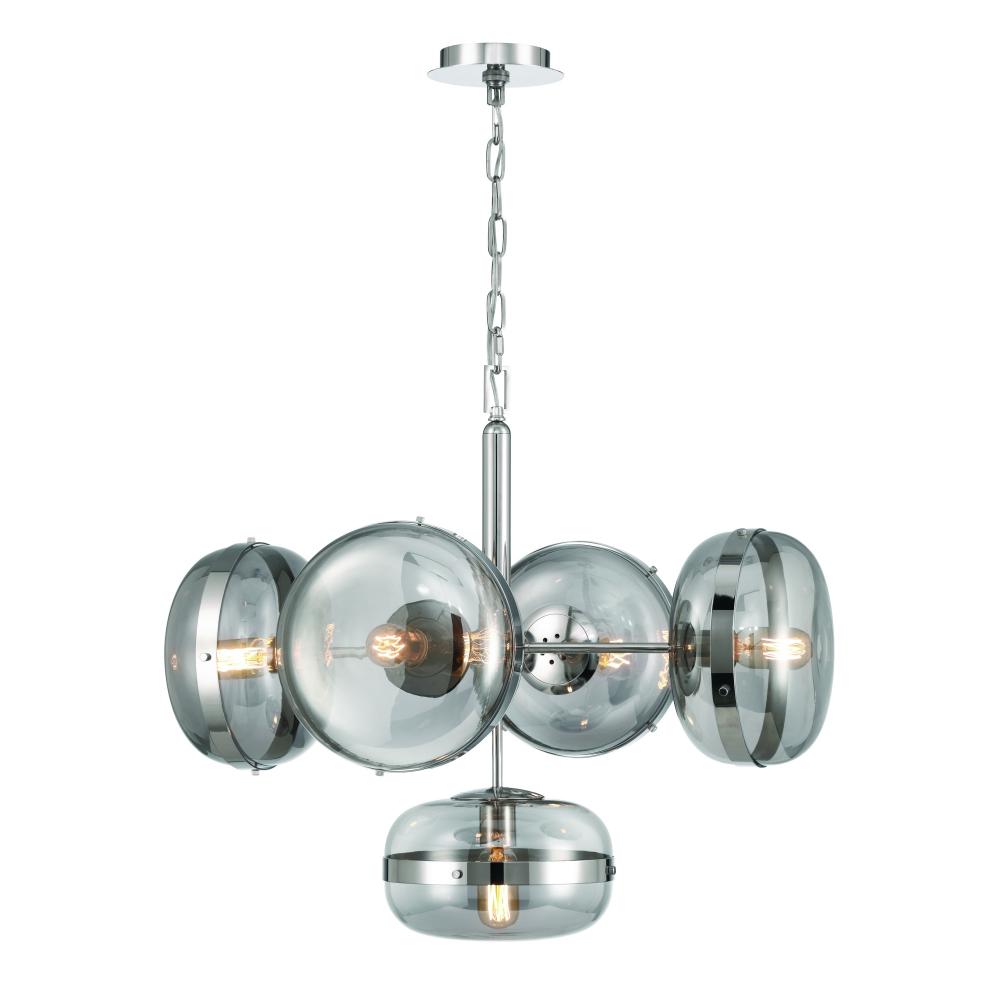 Nottingham 28" Chandelier In Nickel