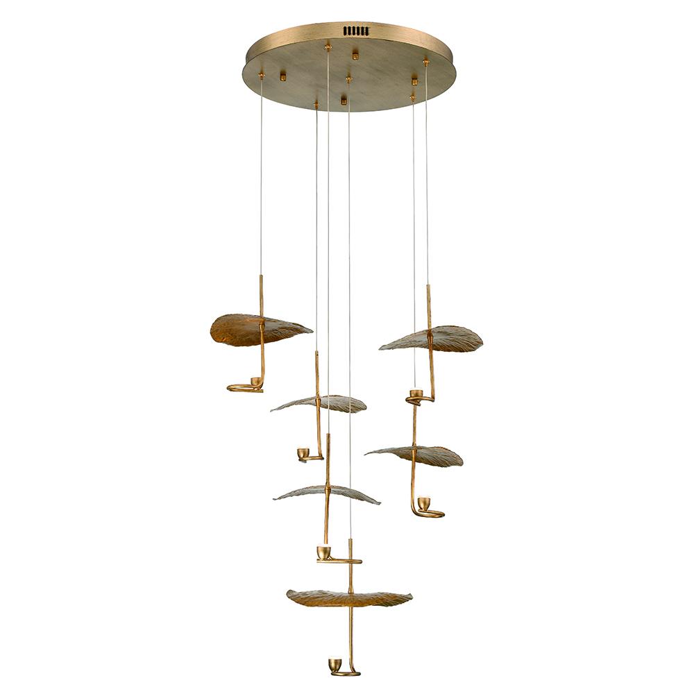 Lagatto 6 Light Chandelier in Bronze