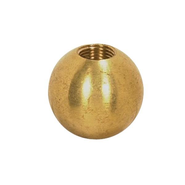 Brass Ball; 1-1/4" Diameter; 1/8 IP Tap; Unfinished