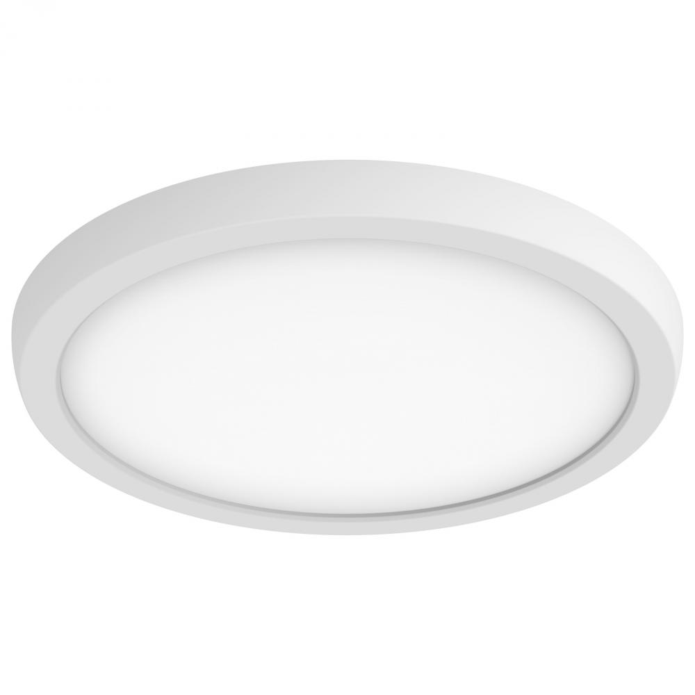 BLINK Pro; 13 Watt; 9 Inch LED Fixture; 3000K; Round Shape; White Finish; 120/277 Volts