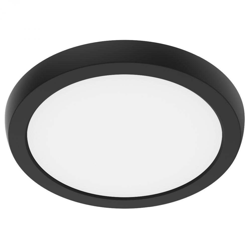 Blink Performer - 10 Watt LED; 7 Inch Round Fixture; Black Finish; 5 CCT Selectable