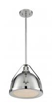  60/7212 - Barbett - 1 Light Pendant with Fresnel Glass - Polished Nickel Finish