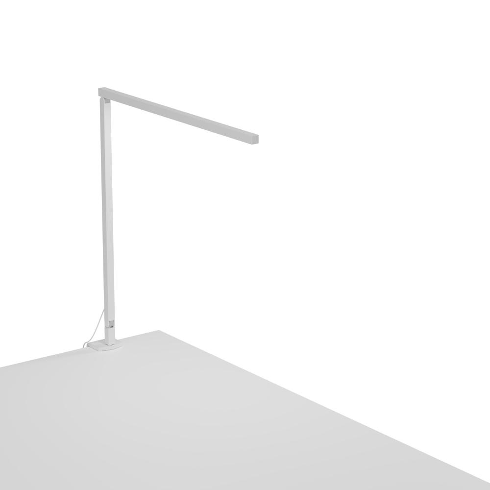 Z-Bar Solo Desk Lamp Gen 4 (Daylight White Light; Matte White) with Desk Clamp