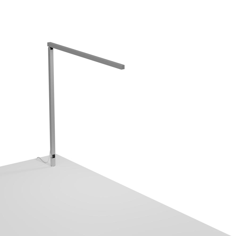 Z-Bar Solo Desk Lamp Gen 4 (Daylight White Light; Silver) with Through-Table Mount