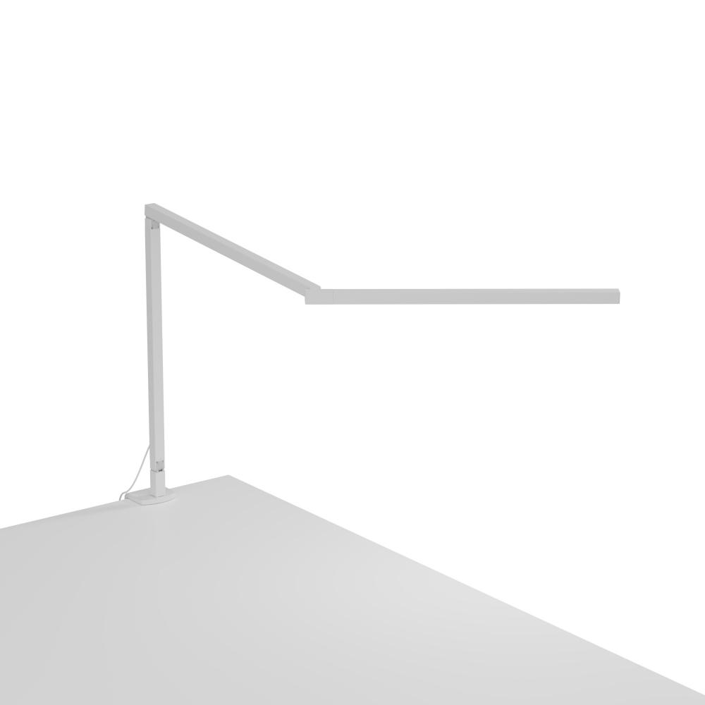 Z-Bar Mini Desk Lamp Gen 4 (Daylight White Light; Matte White) with Desk Clamp