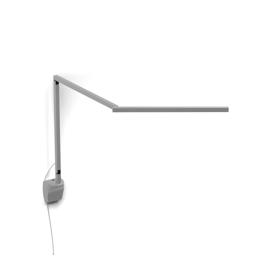 Z-Bar Mini PRO LED Desk Lamp Gen 4 (Silver) with Wall Mount