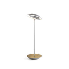 Koncept Inc RYO-SW-SIL-BRS-DSK - Royyo Desk Lamp, Silver body, Brushed Brass base plate