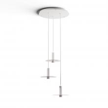 Koncept Inc CMP-C3-S-06-MWT+GCLR9 - Combi Pendant 6" Circular 3 Combo Matte White with Matte White Canopy