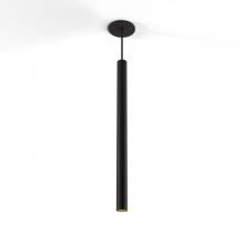 Koncept Inc CMP-S1-S-24-MTB - Combi Pendant 24" Single Unit Matte Black with Matte Black Canopy, Suspension / Flush Mount 2-in