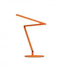 Koncept Inc ZBD3100-W-MOR-DSK - Z-Bar Mini Desk Lamp Gen 4 (Warm Light; Matte Orange) with Desk Base