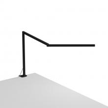 Koncept Inc ZBD3100-W-MTB-2CL - Z-Bar Mini Desk Lamp Gen 4 (Warm Light; Matte Black) with Desk Clamp