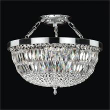 Glow Lighting 607RS16SP-3C - Lucia Semi-Flush