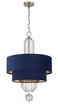 Minka Metropolitan N7338-889 - 8 LIGHT PENDANT IN METAL WITH FABRIC