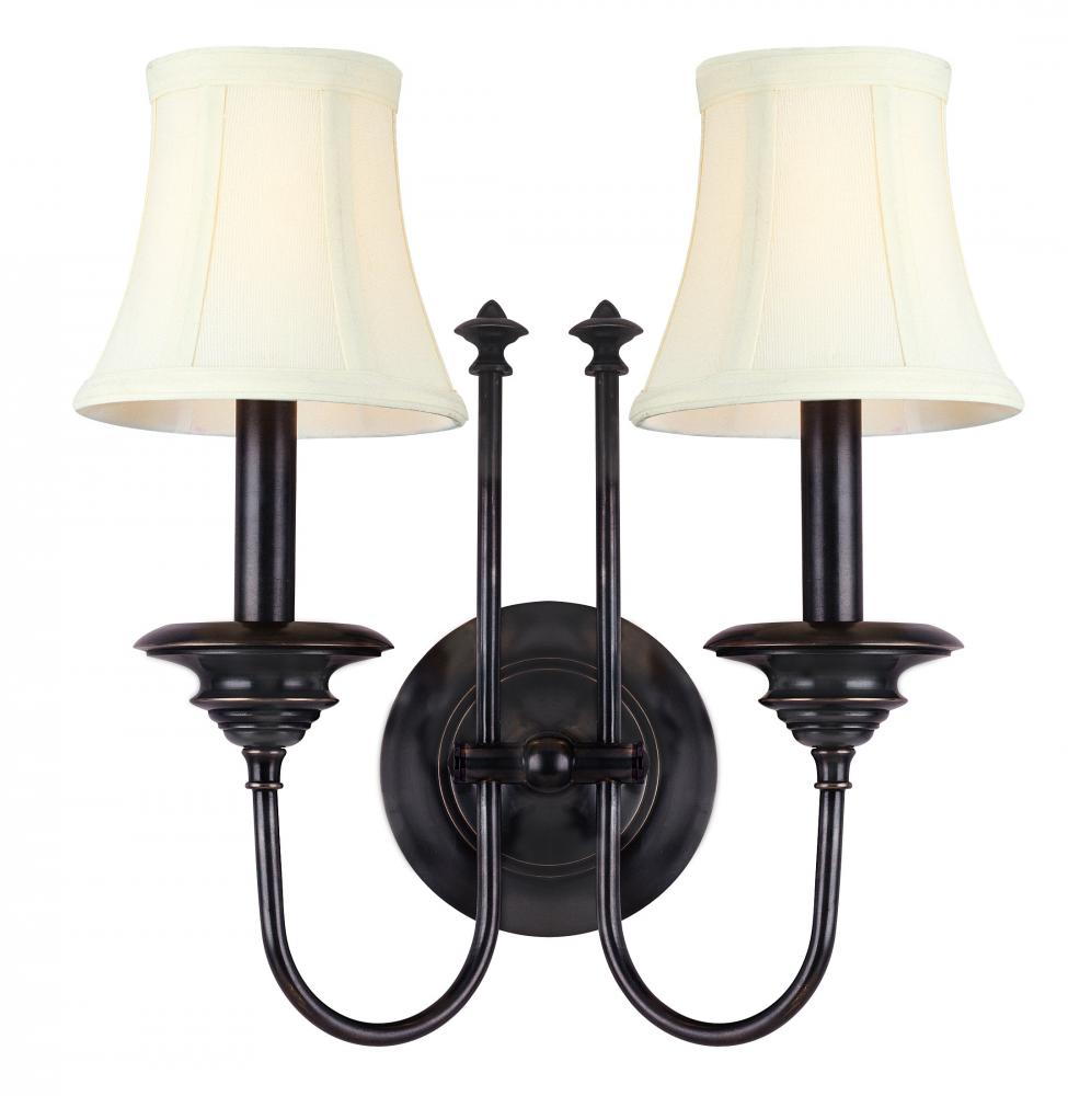 2 LIGHT WALL SCONCE