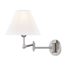 Hudson Valley MDS603-PN - 1 LIGHT ADJUSTABLE WALL SCONCE