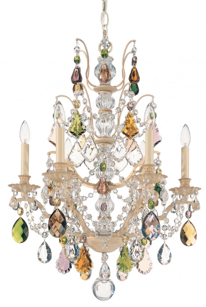 Bordeaux 6 Light 120V Chandelier in Heirloom Bronze with Clear Heritage Handcut Crystal