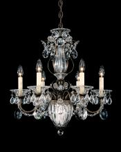 Schonbek 1870 1246-23 - Bagatelle 7 Light 120V Chandelier in Etruscan Gold with Clear Heritage Handcut Crystal