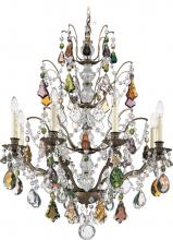 Schonbek 1870 5771-76H - Bordeaux 8 Light 120V Chandelier in Heirloom Bronze with Clear Heritage Handcut Crystal