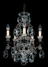 Schonbek 1870 3769-51 - Renaissance 5 Light 120V Chandelier in Black with Clear Heritage Handcut Crystal