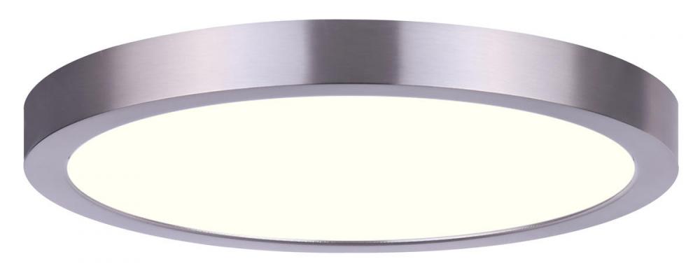 Led Disk Light Integrated Light, Brushed Nickel Finish